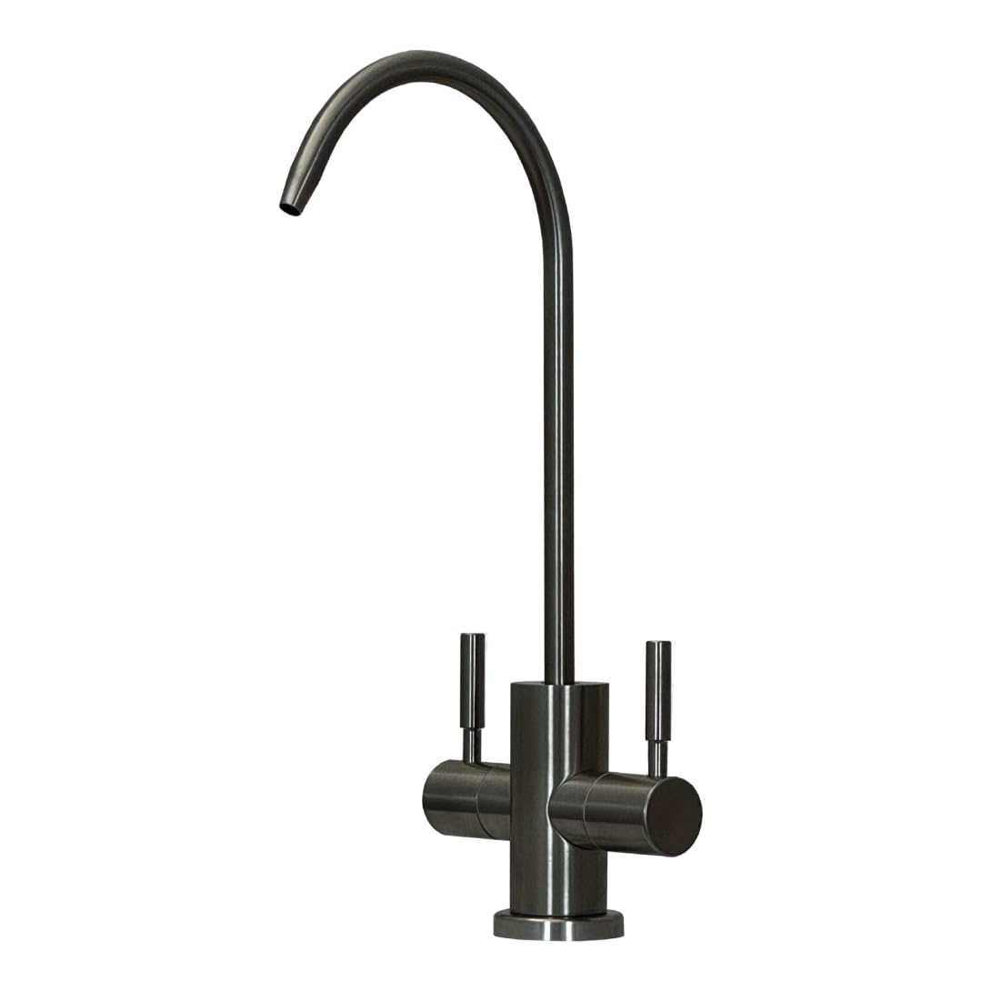 Rubinetto di prelievo 2 vie Shurity 210 per depuratori 1/4″ (Nickel Spazzolato)
