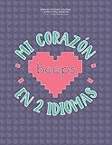 spanish teacher journal | libreta para maestra | 8.5x11 college ruled notebook | mi corazon beeps en 2 idiomas: spanish teacher notebook | cuaderno para maestra