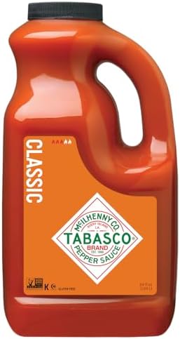TABASCO Brand Original Red Pepper Sauce, Hot, 64 Oz Bulk Jug (1-Pack)