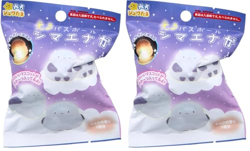 サンタン 光るシマエナガバスボール 601-6360 おもちゃ入り サプライズ 入浴グッズ キッズ 子供 プレゼント ギフト 癒し かわいい 鳥 雑貨 キャラクター バスグッズ (× 2)