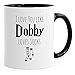 Produktbild MoonWorks Geschenk-Tasse Liebe I love you like Dobby loves socks Kaffeetasse Teetasse Keramiktasse schwarz unisize