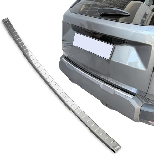 Paraurti Posteriore Compatibile con Dacia Duster III - Dal 2024+ Acciaio Inox Cromato Protezione per Bordo del Bagagliaio Di Carico