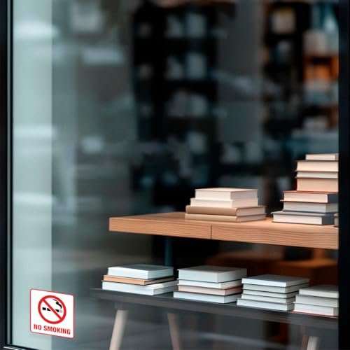 Image of No Smoking Vaping Sticker Pack 9Pcs Vinyl Sign for Restaurant Hotel Hospital School Indoor Outdoor Use Safety Warning Decal Self Adhesive Stickers Laptop Hat Hard