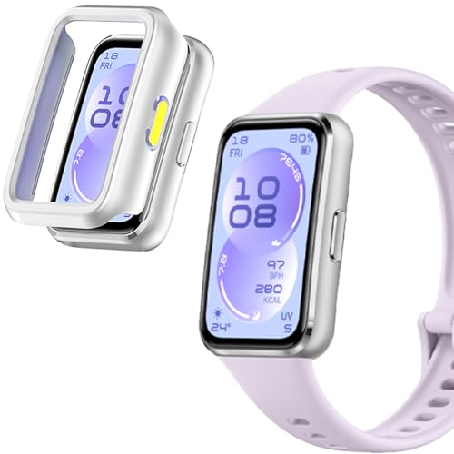HUAWEI Band 11 Aluminum Edition �p �P�[�X �ی�J�o�[ �h�� �V�f�U�C�� 3D���p�G�b�W SpinoArmor �����^ PC�ގ� �S�ʕی� �����ȒP ���ϋv �ϏՌ� �����h�~ �u���b�N �Ή�HUAWEI Band 11 Al