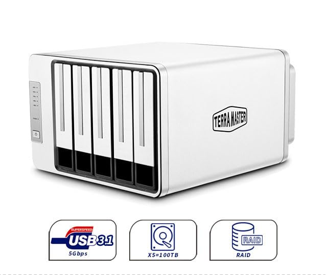 TERRAMASTER INDIA D5-300 -Super-Fast RAID Storage with Multiple 