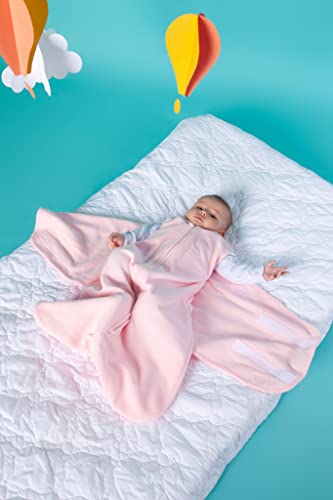 Saco de Dormir Swaddle Rosa em Soft Outono - Inverno:Outono - Inverno;Tamanho:RN - 0 a 3 meses