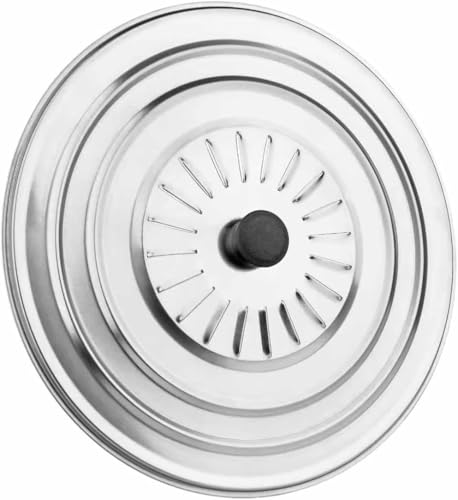 VIER - Tapa Multiusos INOXIDABLE 24cm diámetro para Sartenes y Ollas, Anti Salpicaduras Con POMO Ergonómico, Metálica de Cocina, Acero Inoxidable, Apta para 24, 22,20cm diámetro
