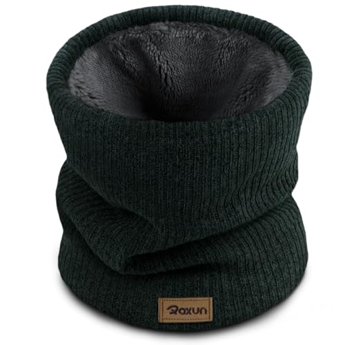 ROXUN Tour de Cou et Masque de Ski Épais d’Hiver pour Hommes et Femmes | Doux et épais; Doux pour la peau; Coupe extensible; Multifonctionnel; élégant et chic; Plusieurs coloris