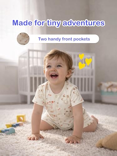 Image of Kidbea Cotton Baby Romper | Cute Printed Bodysuit Infant Kids Casual Wear