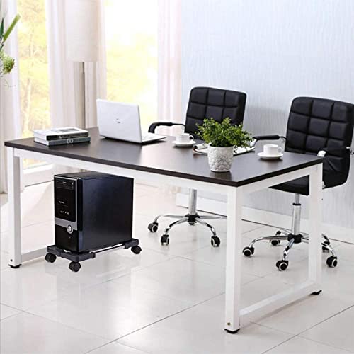 Soporte móvil para CPU, carrito ajustable para torres de PC con 4 ruedas universales, soporte rodante para computadoras de escritorio miniatura 6