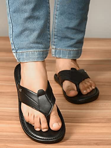 Image of San Frissco Men's Sandal Summer Chappal with Sturdy Grip /Ultra Soft Lightweight Durable Chappal for Outdoor Use /Festive Ethnic Wedding Slip on Slippers for Men