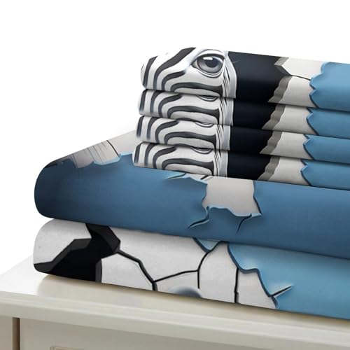 Housse de couette 3D conception forestière parure de lit microfibre 260x220 - 7