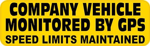 StickerTalk Vehicle GPS Monitoring Sticker 10"x3