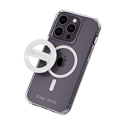 Case-Mate Magnetic Phone Grip (Loop Grip) - Magnetic Phone Ring Holder - Removable Soft MagSafe iPhone Holder, Ultra Thin Collapsible Design - for iPhone 14 Pro Max/ 13 Pro Max/ 12 Pro Max- Sparkle
