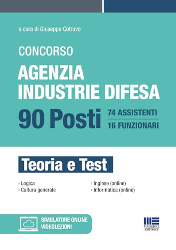 Concorso agenzia industrie difesa. 90 posti. Teoria e test. Con espansione online