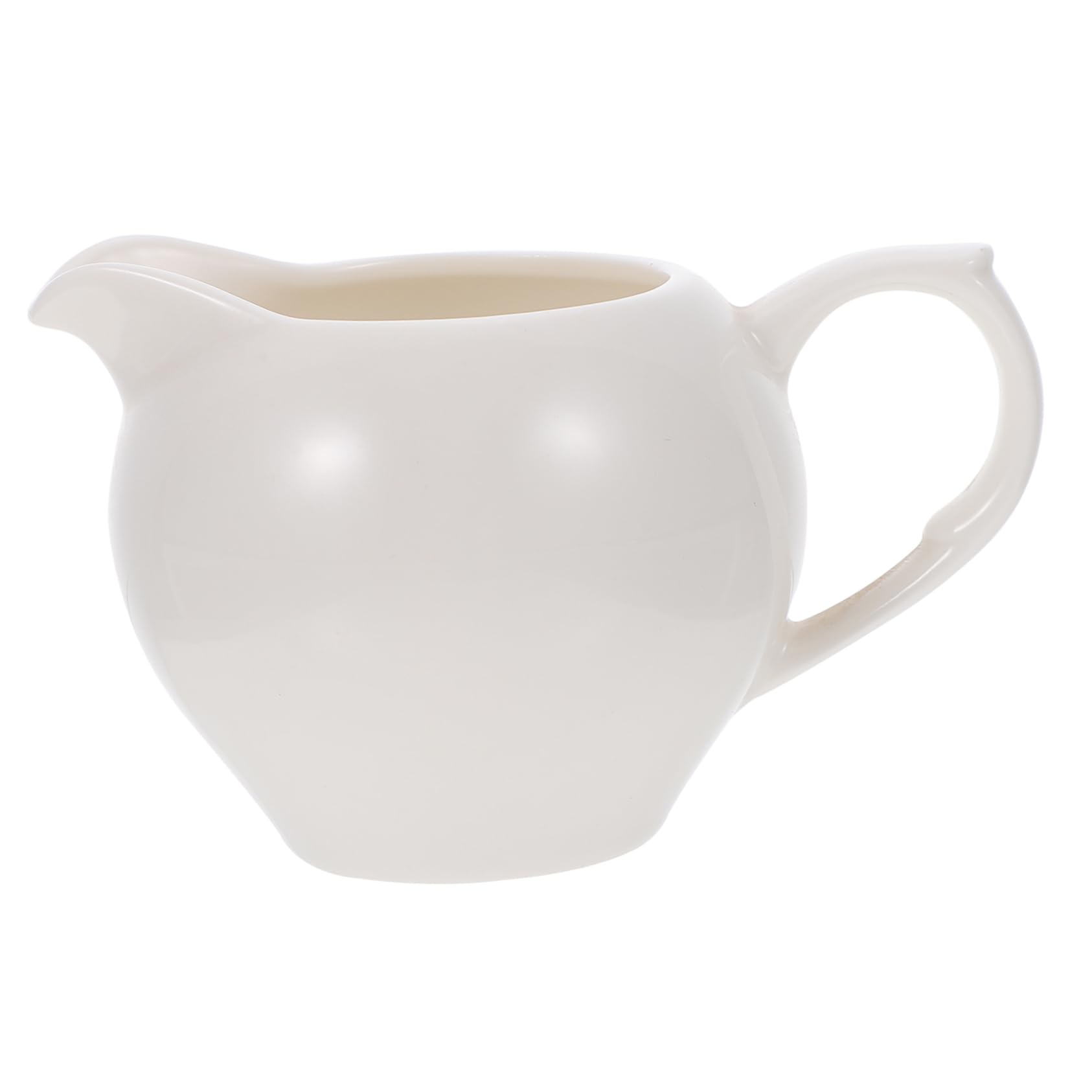 1pc Ceramic Juice Bucket Syrup Coffee Mugs Espresso Cups Water Jug Porcelain Creamer Mini Creamer Milk Steaming Milk Pitcher Sauce Cup Milk Cup Ceramic Coffee Cup White Ceramics FUNOMOCYA