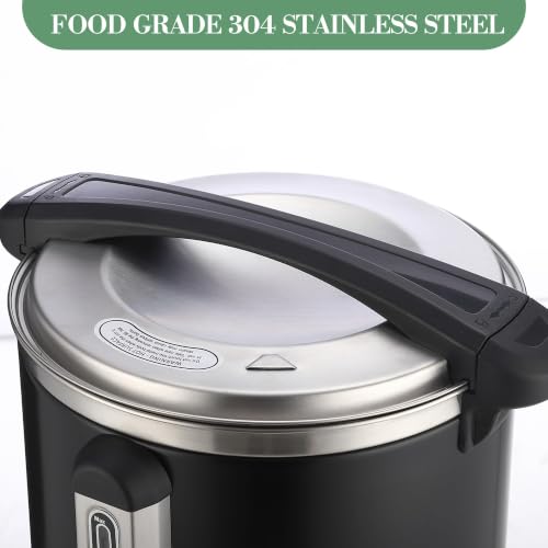 Image of Commercial Coffee Maker, Percolator Coffee Pot, 120-Cup Hot Water Urn | 18L Large Hot Beverage Dispenser, Insulated Stainless Steel Design for Party Buffet Catering
