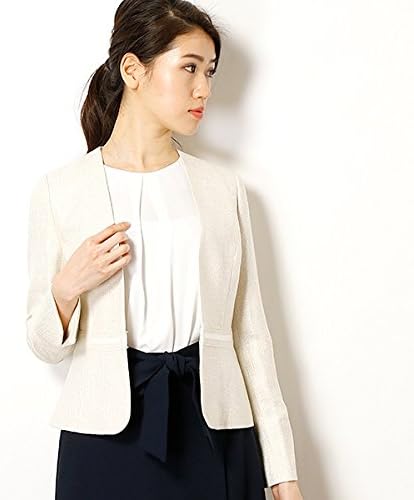 Amazon ホワイトジョーラ White Joola セレモニースーツ ソフトスパンツイードvカラージャケット ベージュ 07 スーツ 通販