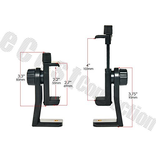 Acuvar Heavy Duty Rotating Smartphone Tripod Mount Wireless Smartphone Shutter Remote for iPhone 14, 13, 12, 11, X Xs Pro or Xr 8, 8+, 7, 7 Plus, 6, SE Samsung Galaxy 2
