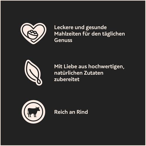 Cesar Klassik-Terrine Schale Adult 14 x 150 g reich an Rind mit Leber Stückchen in Pastete (14er-Packung)