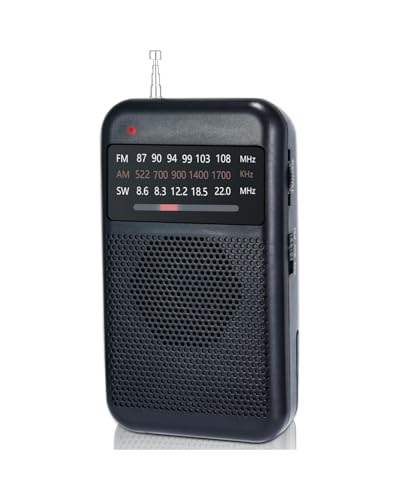 Tragbares Radio, 3-Band-Transistorradio, FM SW3, tragbare Tasche...