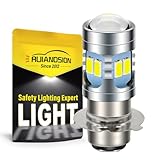 Ruiandsion P15D-25-3 LED Bulb 6000K White 6V-30V 24V Super Bright 5730 12SMD Chips LED Bulb for Motorcycle Light (Pack of 1)