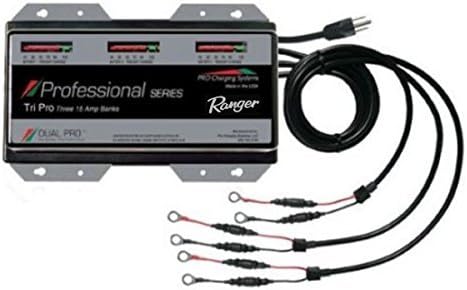 Amazon Co Jp デュアルproボートバッテリー充電器ps3 レンジャーbranded 15 Amp 3銀行8 Ftケーブル 車 バイク