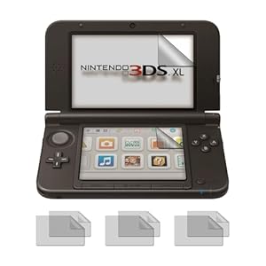 Fenzer Displayschutzfolie für Nintendo 3DS XL (3 Stück)