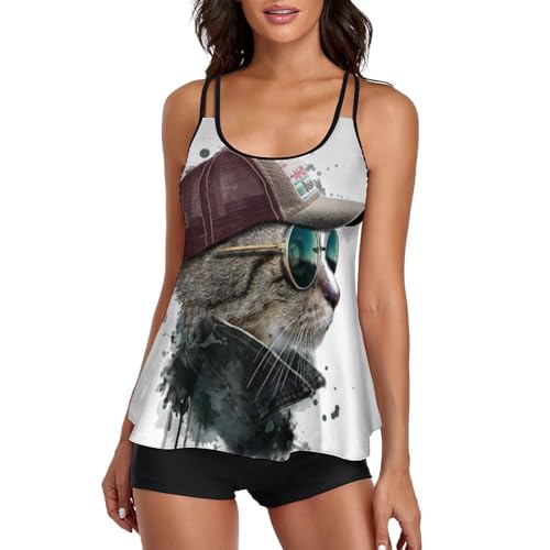 Maillot de bain tankini couvrant pour dissimuler les imperfections sur la plage