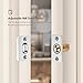 Ravinte 2 Pack Adjustable Door Ball Catch, Silver Closet Door Latch, Solid Brass Body & Stainless Steel Strike Plate