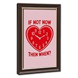 AYINUER Póster de lienzo con diseño de corazón, decoración de dormitorio, paisaje deportivo, oficina, habitación, regalo, Mokume Gane estilo marco, 20 pulgadas de largo x 30 pulgadas de ancho