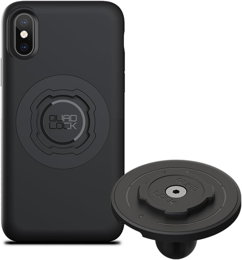 Quad Lock 20mm Ball Top Cap Adaptor Kit with iPhone 14 Plus MAG Case and MAG Wireless Charging Head (V2)