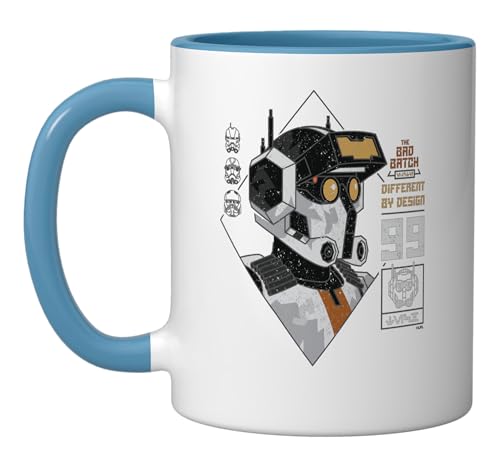 Taza de cerámica Star Wars The Bad Batch azul/blanca 11 oz miniatura 1