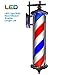 Produktbild Barber Pole Retro Friseursalon-Pole LED-Licht, wasserdicht, Wandmontage Rot Weiß Blau Stripes Pole Außenilluminating Rotating Hair Salon Friseur-Anmeldung Barber Shop Sign 921 ( Color : Redwhiteblue )