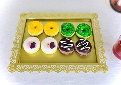 Amieniv 3 Pieces Cake Stand Set Gold Metal Cupcake Holder Dessert Display Plate Serving Platter Decoration For Baby Shower Wedding Birthday Parties Celebration #TOP5