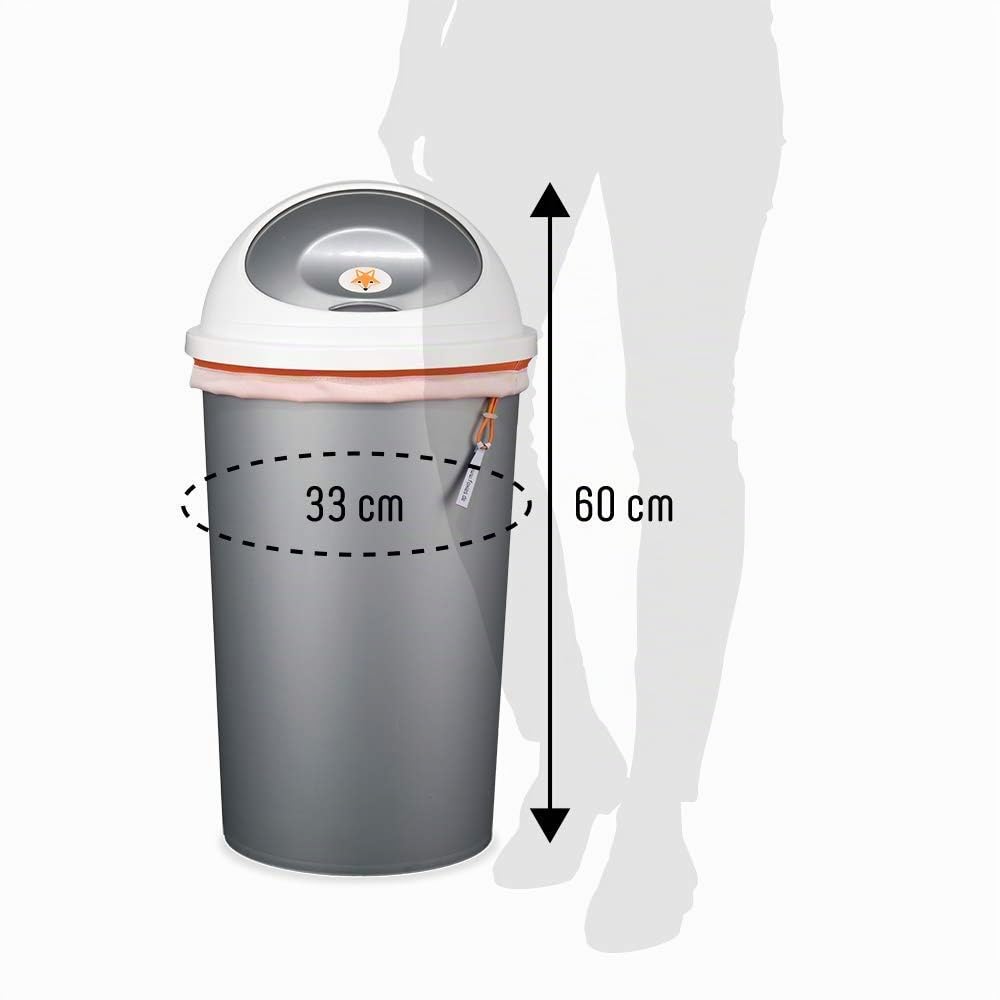 Foxy Baby® Windeleimer für Stoffwindeln mit einfacher Einhandbedienung