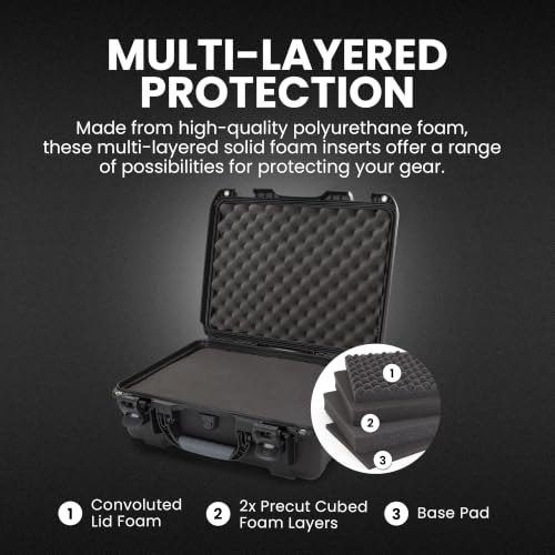 Maleta rígida impermeable NANUK 930-1001 con espuma miniatura 3