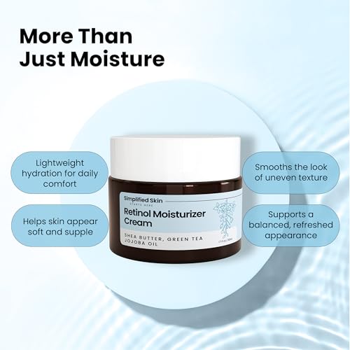 Retinol Cream for Face – 2.5% Retinol Moisturizer for Fine Lines, Firming & Collagen Boost – Anti-Aging Night Wrinkle Cream with Hyaluronic Acid – 1.7 Oz