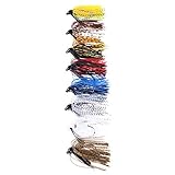 L-MEIQUN, 8pcs / Lot 10g Bass Fishing Jigs Mix Farbe Gummi-Rock-Köder-Schwimmen Buzz Metall Blei Jigköpfe Haken Rock Angelköder