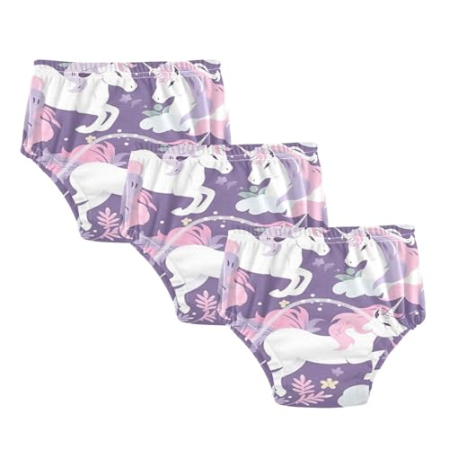 Coikll Cute Horses Toddler Training Underwear Waterproof Baby Pee Pants -2T