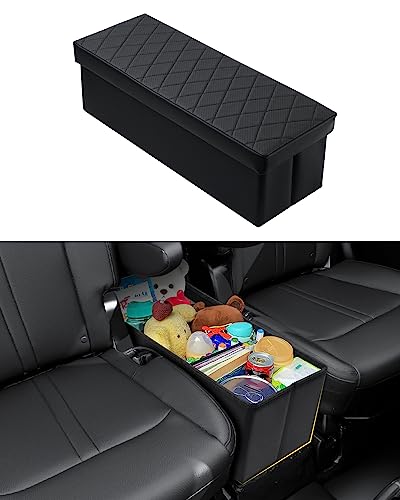 Mixsuper Liner Car Seat Organizer for Kia Telluride 2026 2025 2024-2020 Console Organizer Backseat Box for Kia Telluride Kids Toys Baby Supplies Dog Toy Box Storage Bin Travel Accessories