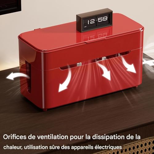 Boîte de rangement fils pour bureau : fini les câbles emmêlés au sol