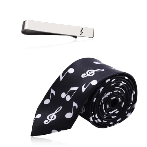 Sdopbinbin Musical Note Tie Clip