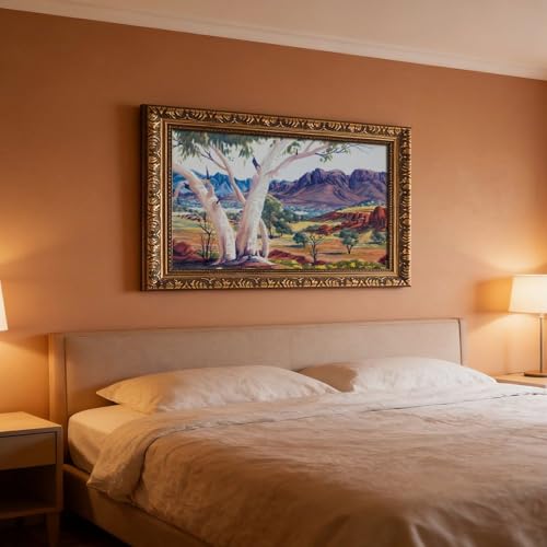 Impression sur toile haut de gamme Looking West Spring Gap Namatjira - 7