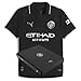 Manchester City FC Men’s 2025/26 Authentic Away Soccer Jersey - Slim Fit - Black - Size: 3XL
