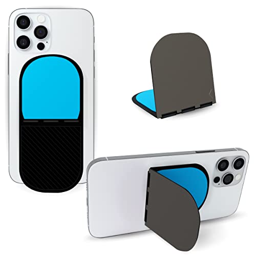 Flipstik New V2 - Foldable Adhesive Phone Mount - Stick Phone to Mirror Window Walls for Hands-Free Viewing Selfies or Videos - Tripod & Kickstand - Featured in Shark Tank - Space Gray