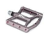 Wide Platform Mountain Bike Pedals by BC Bicycle Company - Lightweight Aluminum Performance Pedals for MTB, BMX, Downhill, Road - 9/16