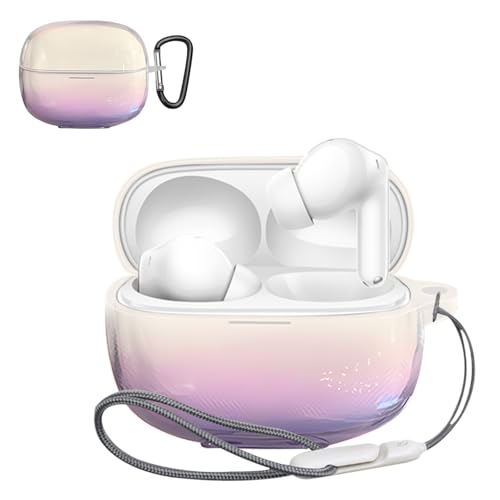 For Redmi Buds 8 Pro �P�[�X �N���A ���� ���C�����X�C���[�z���p TPU�f�� �[�d�P�[�X�J�o�[ ���S�ȕی� �����h�~ �ϏՌ� �h�o �L�Y�h�~ �w��h�~ (�����p�[�v��)