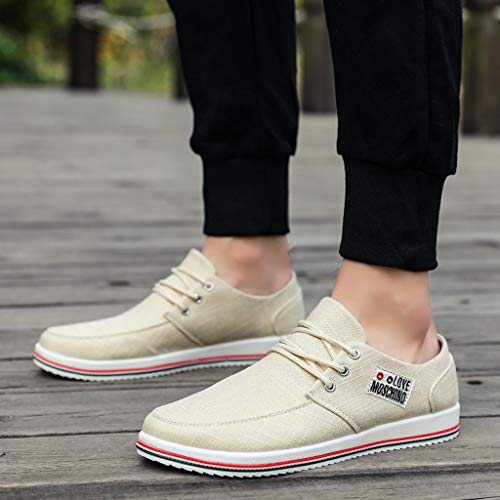 Goddessvan Fashion Men Shoes Outdoor Casual Canvas Shoes Men\'s Club MEMT Classic Sneaker Beige - Thumbnail 6