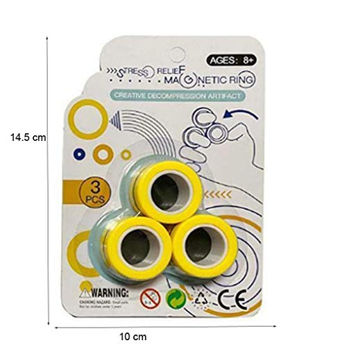 Matasleno – Brinquedo magnético, 3 peças, Brinquedos magnéticos, Colorido, Unzip Finger Game, Brinqu